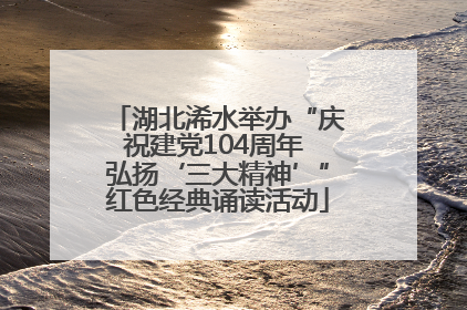 湖北浠水举办“庆祝建党104周年 弘扬‘三大精神’”红色经典诵读活动
