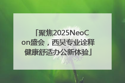 聚焦2025NeoCon盛会，西昊专业诠释健康舒适办公新体验