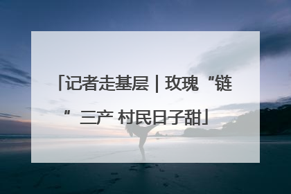 记者走基层｜玫瑰“链”三产 村民日子甜
