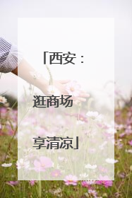 西安：逛商场 享清凉