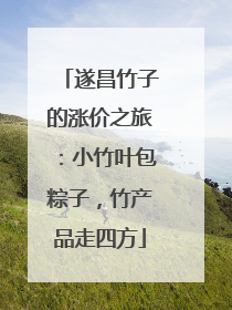 遂昌竹子的涨价之旅：小竹叶包粽子，竹产品走四方