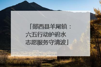 郧西县羊尾镇：六五行动护碧水 志愿服务守清波
