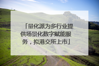 量化派为多行业提供场景化数字赋能服务，拟港交所上市