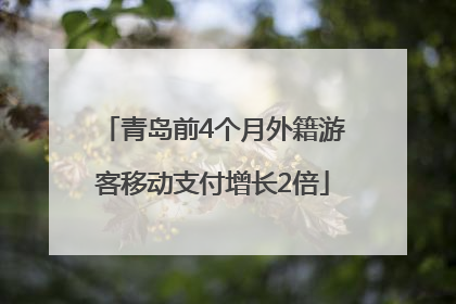青岛前4个月外籍游客移动支付增长2倍