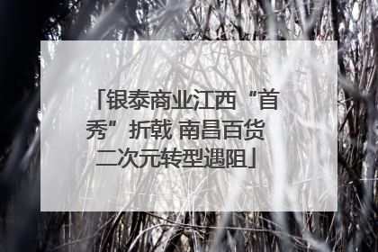 银泰商业江西“首秀”折戟 南昌百货二次元转型遇阻