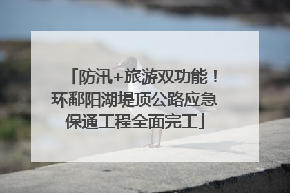 防汛+旅游双功能！环鄱阳湖堤顶公路应急保通工程全面完工