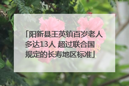 阳新县王英镇百岁老人多达13人 超过联合国规定的长寿地区标准