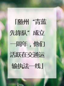 随州“青蓝先锋队”成立一周年，他们活跃在交通运输执法一线