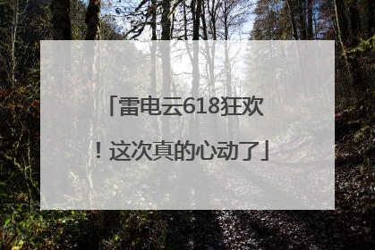 雷电云618狂欢！这次真的心动了