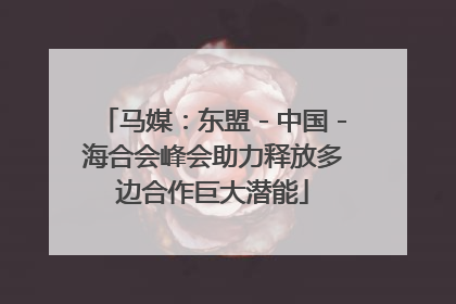 马媒：东盟－中国－海合会峰会助力释放多边合作巨大潜能