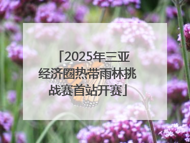 2025年三亚经济圈热带雨林挑战赛首站开赛