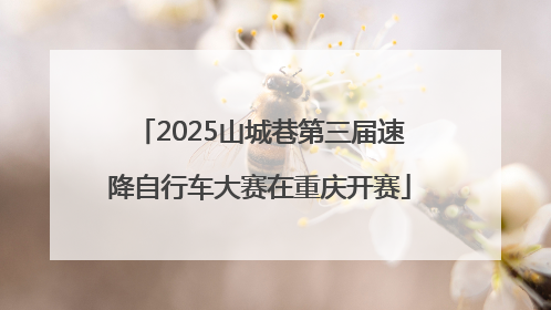 2025山城巷第三届速降自行车大赛在重庆开赛