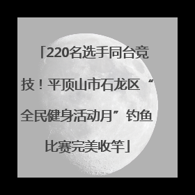 220名选手同台竞技！平顶山市石龙区“全民健身活动月”钓鱼比赛完美收竿