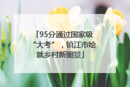 95分通过国家级“大考”，镇江市绘就乡村新图景