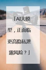 AI大模型，正面临更高隐私泄露风险？