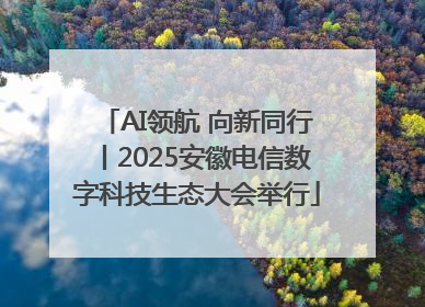 AI领航 向新同行丨2025安徽电信数字科技生态大会举行